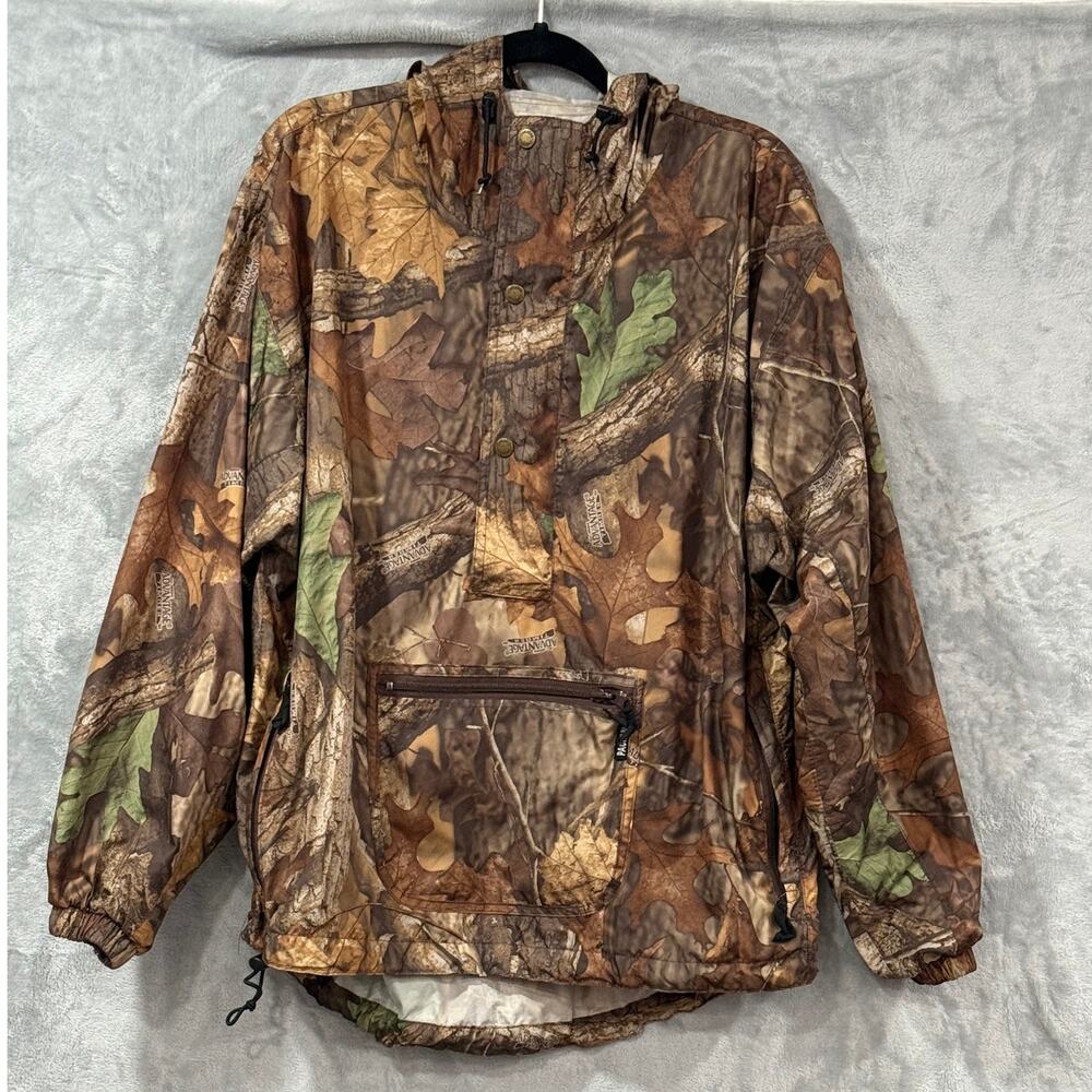 Cabela's Packable Adventure Timber Camo Hunting Rain Jacket Men's Medium Outdoor